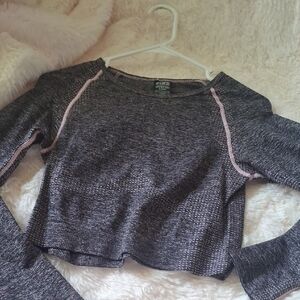 PINK Victoria's Secret Gray Crop Top